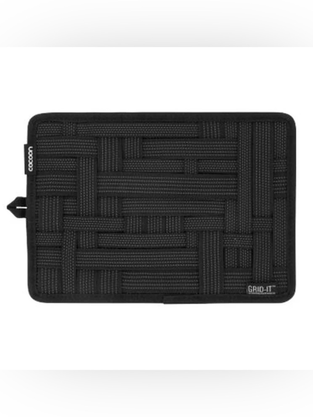 Black Elastic Organizer Panel for Tablets & Accessories 12x8